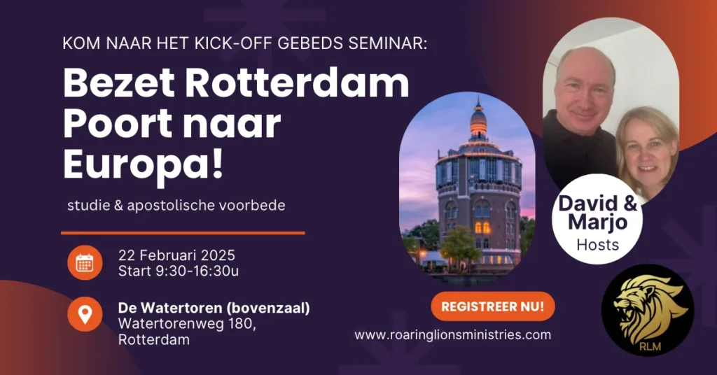 Bezet Rotterdam Poort naar Europa Kick-off Gebeds seminar